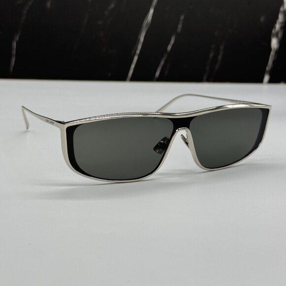 NEW SAINT LAURENT SL605 LUNA 001 SUNGLASSES WOMEN SQUARE SILVER EYEWEAR SL 605 - Picture 5 of 11